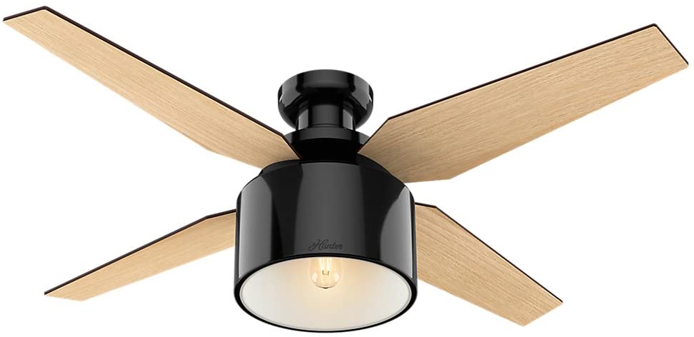 Hunter Fan Company 59259 Hunter Cranbook Indoor Low Profile Ceiling Fan with LED Light and Remote Control, 52