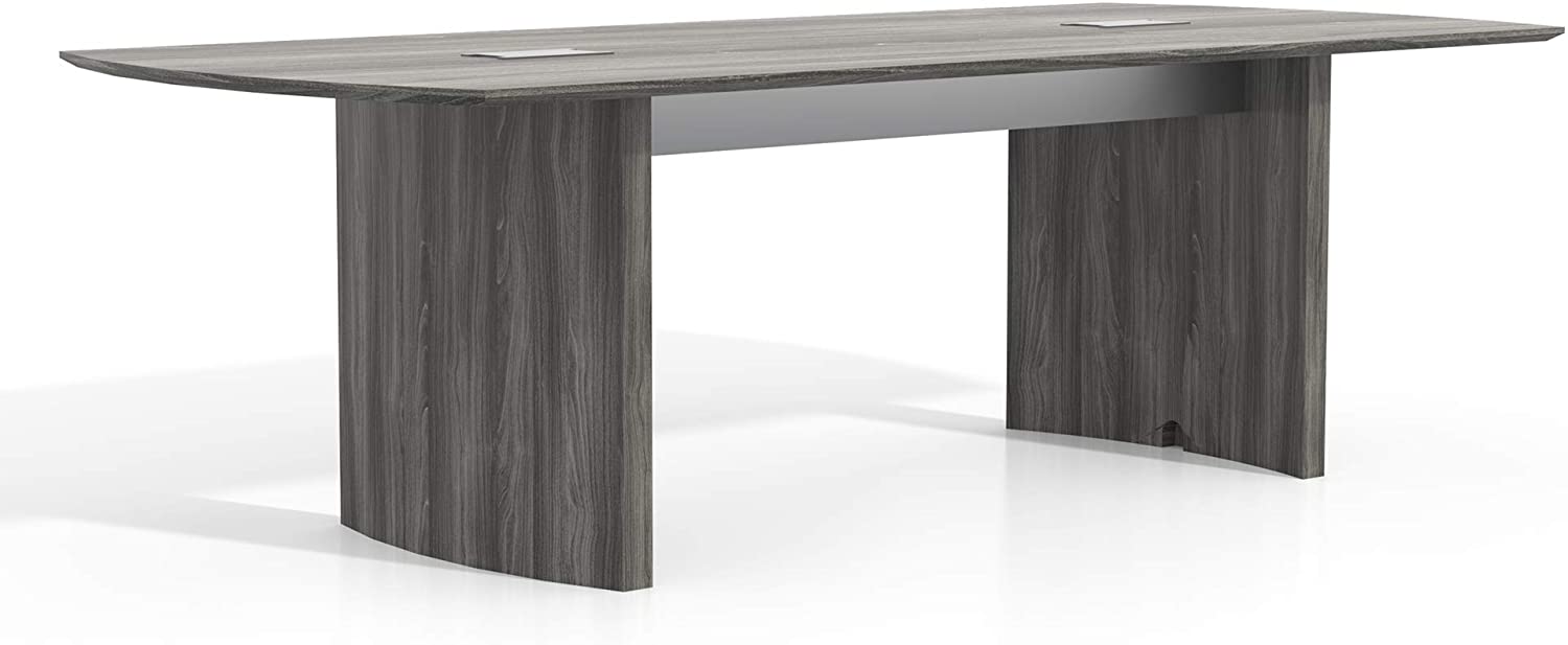 Safco Medina Table, 8', Gray Steel