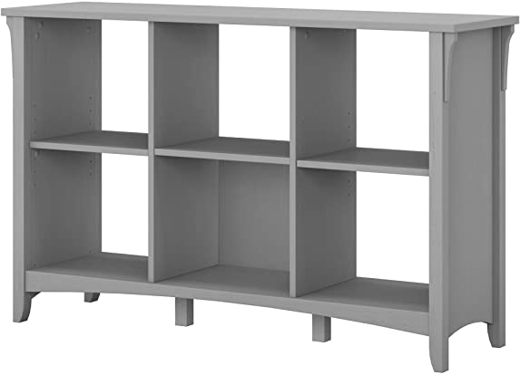 Bush Furniture Salinas 6 Cube Organizer, Cape Cod Gray