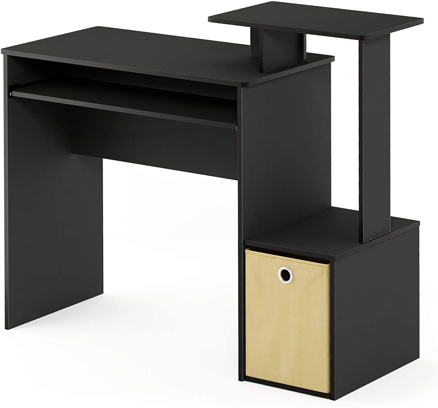 Furinno Econ Multipurpose Home Office Computer Writing Desk, Black/Brown