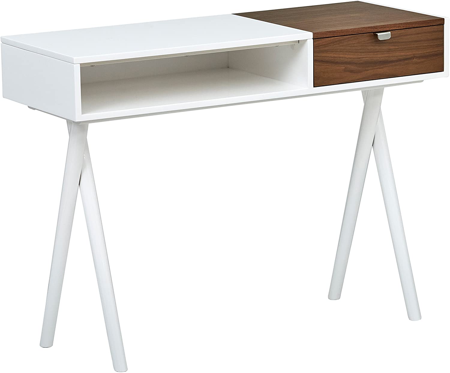 Amazon Brand – Rivet Modern Cross Legged Home Office Computer Desk Console, 42
