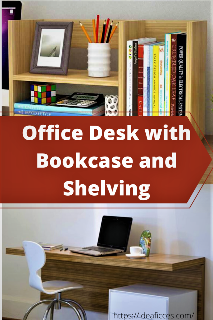 Working Efficiently – Office Desk with Bookcase and Shelving