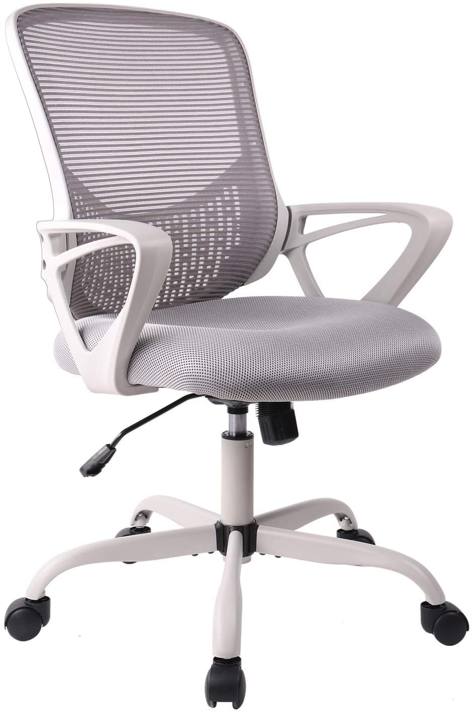 Office Chair, Ergonomic Desk Chair Computer Task Chair Mesh with Armrests Mid-Back for Home Office Conference Study Room, Gray