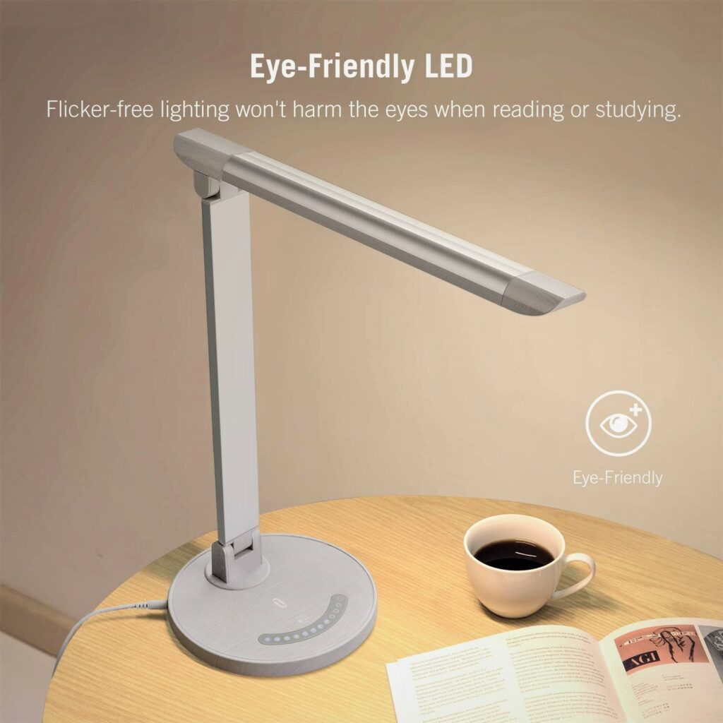 TaoTronics Touch Control LED Desk Lamp with Charging Port