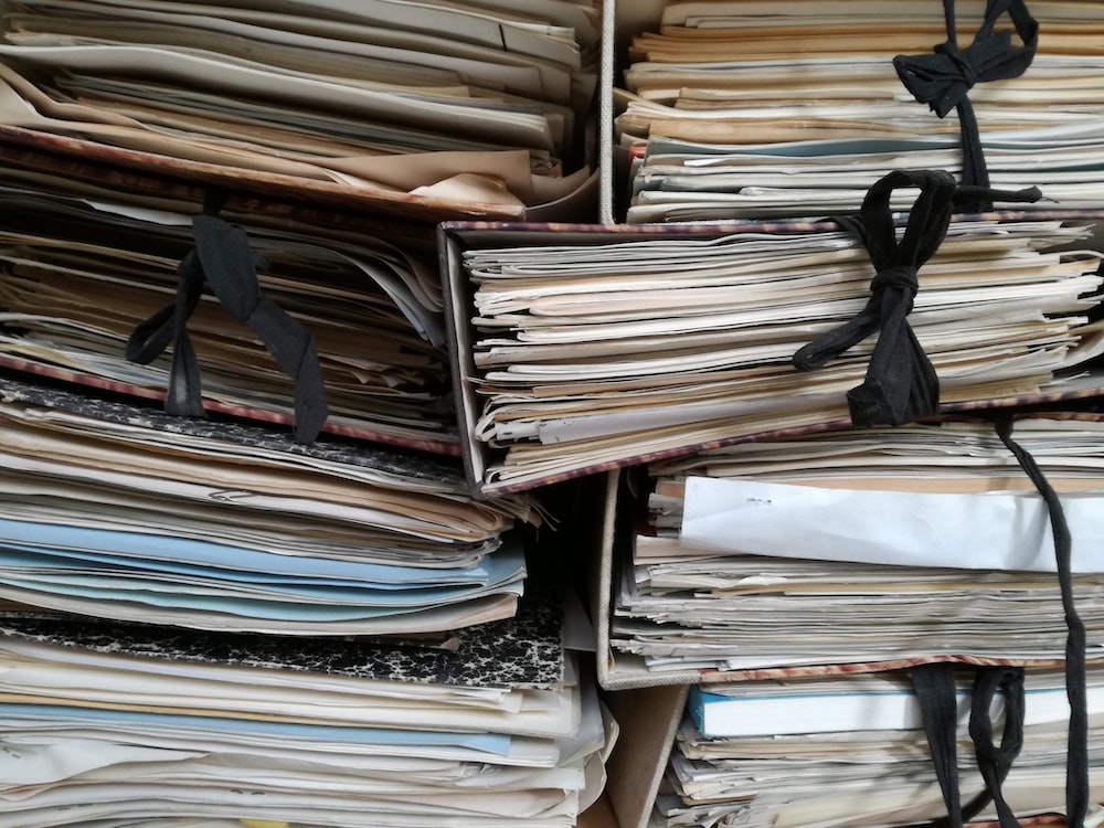 How do you store paper documents long term?