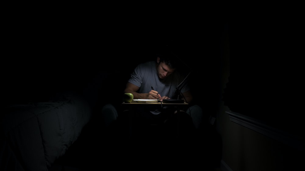 Is it OK to work in a dark room?